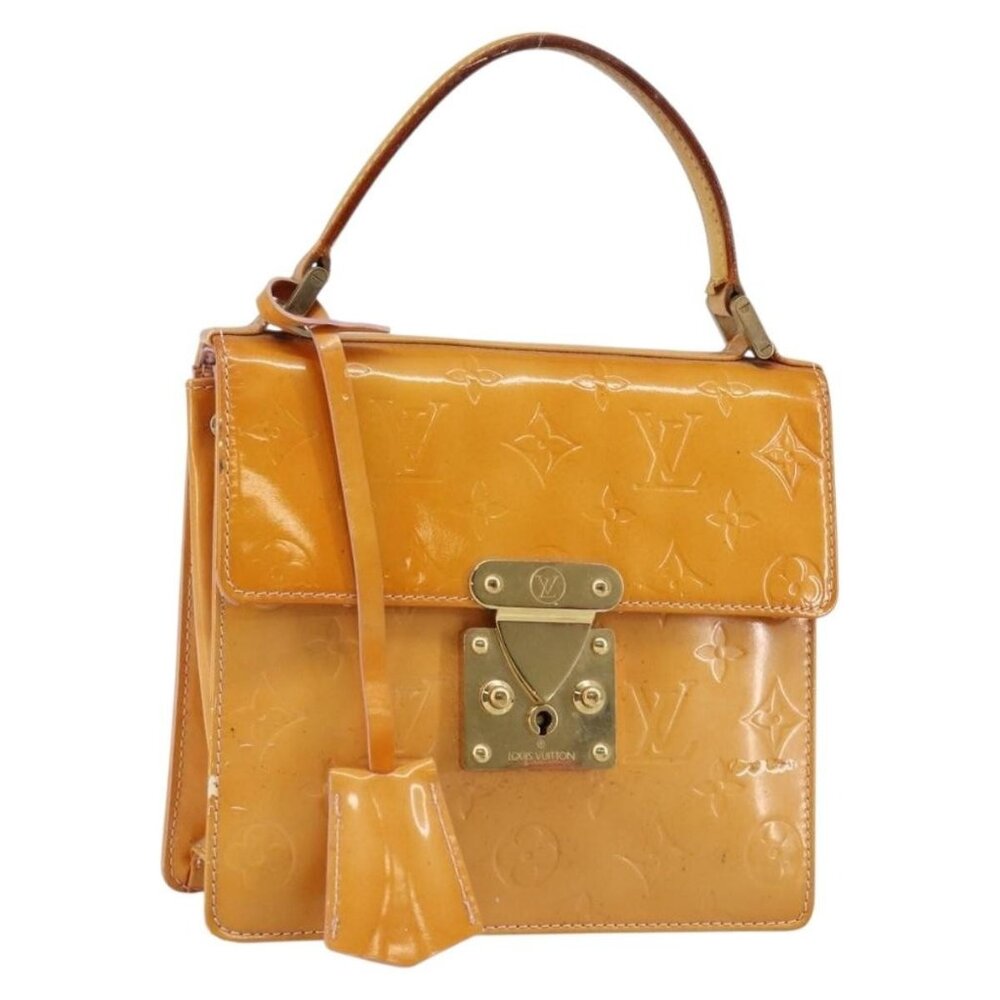 LOUIS VUITTON Monogram Vernis Spring street Hand Bag Pink - Picture 9 of 15
